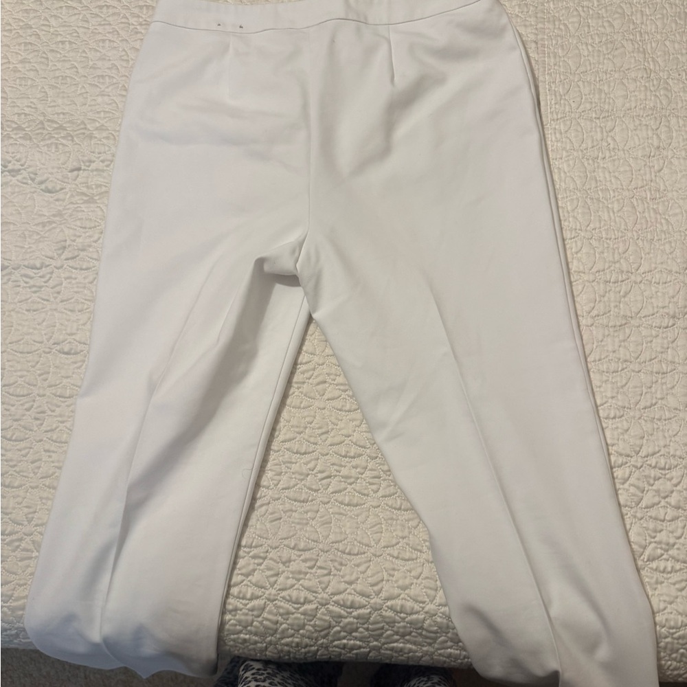 Chico's Elegant Cream Trousers - Picture 3 of 7